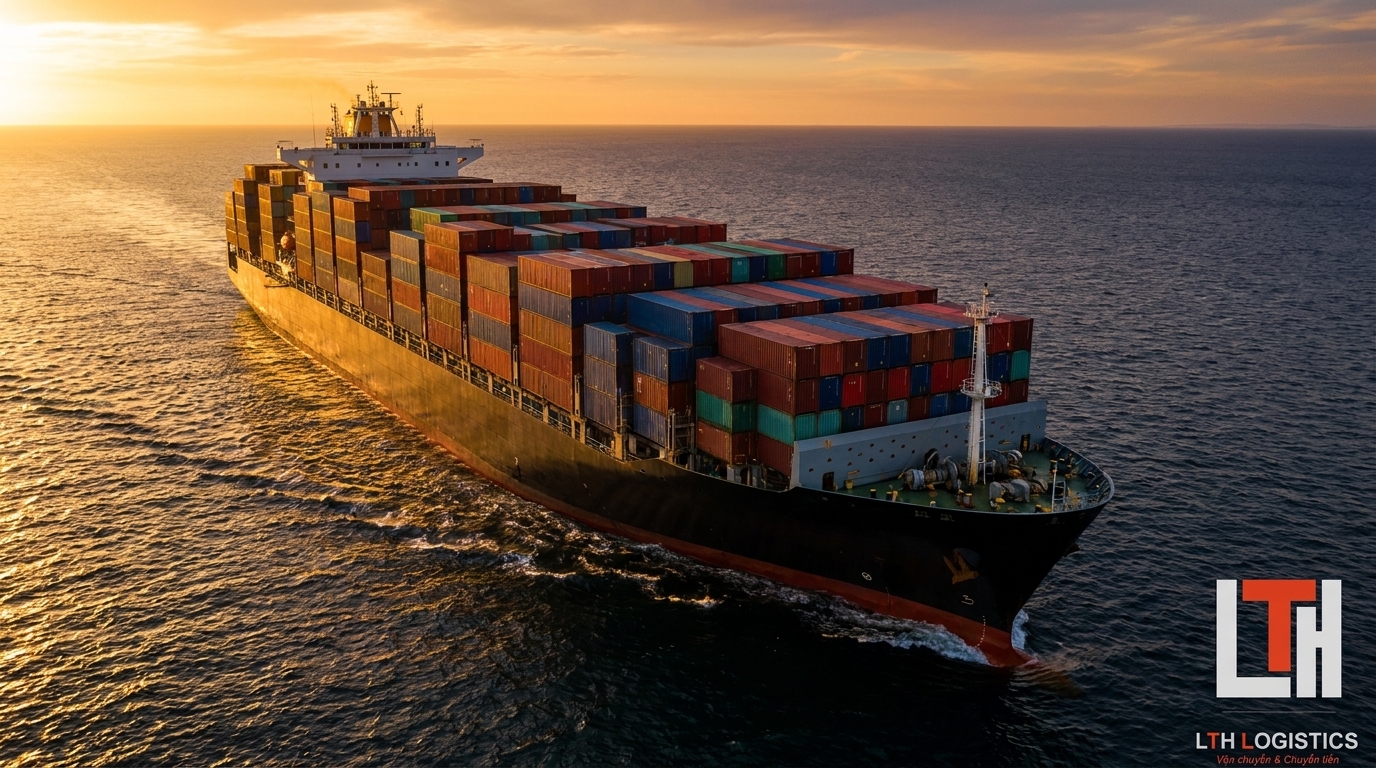 Hàng hóa nhập chính ngạch được vận chuyển bằng container với đầy đủ giấy tờ khai báo hải quan minh bạch.