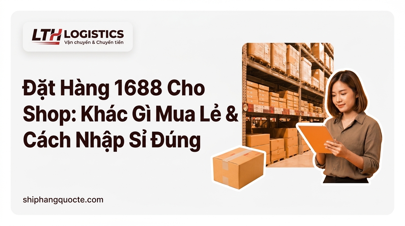 Đặt Hàng 1688 Cho Shop: Khác Gì Mua Lẻ & Cách Nhập Sỉ Đúng