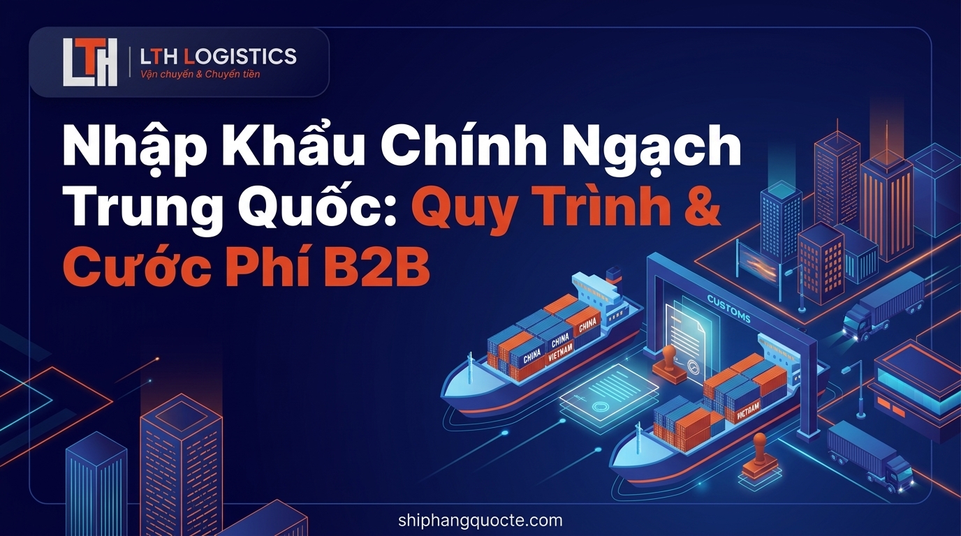 Nhập Khẩu Chính Ngạch Trung Quốc: Quy Trình & Cước Phí B2B