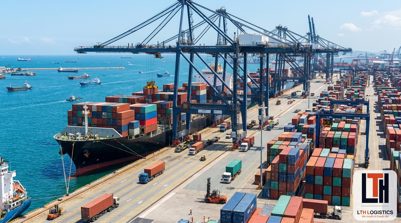 Vận chuyển hàng nguyên container (FCL) là giải pháp vận tải tối ưu cho nhà buôn ghế ô tô.