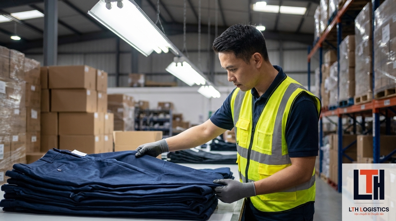 Quality control clothing warehouse