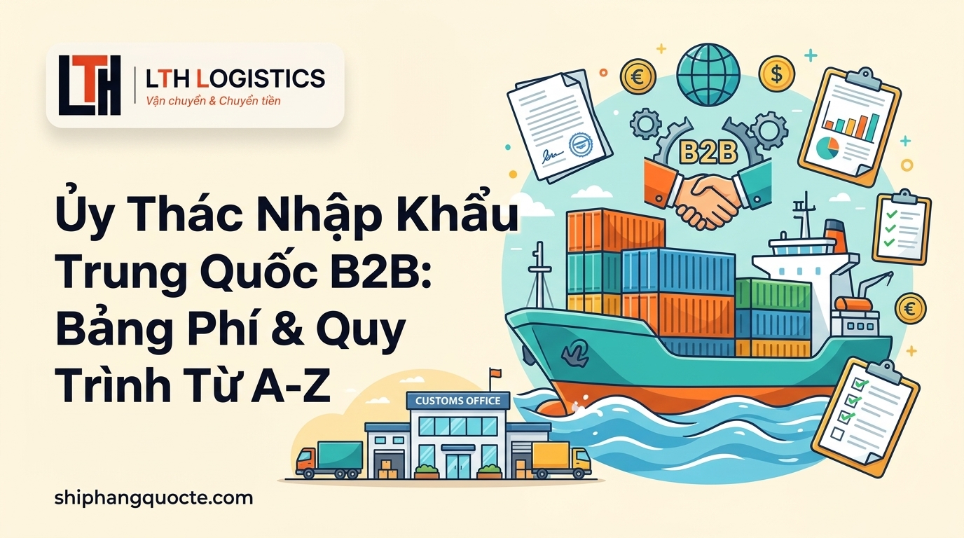 Ủy Thác Nhập Khẩu Trung Quốc B2B: Bảng Phí & Quy Trình Từ A-Z