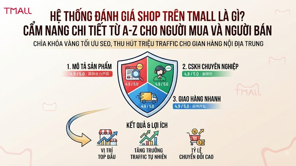 Hệ Thống Đánh Giá Shop Trên Tmall Là Gì? Cẩm Nang Chi Tiết Từ A-Z Cho Người Mua Và Người Bán