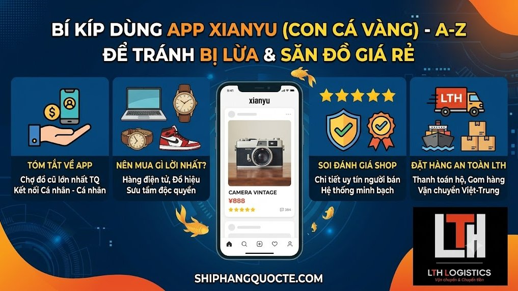 App Xianyu Là Gì? Hướng Dẫn Soi Đánh Giá Shop Uy Tín & Order Về Việt Nam A-Z